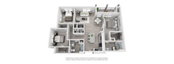 3BR 2BA (C1 - 1486 SF)