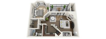 Mariner:  1BR 1BA/730 SF