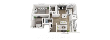 the outlook floor plan  summit apartments  460 sq ft