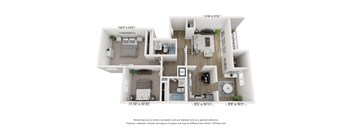 a 1 bedroom floor plan  sierra  2100 sq ft