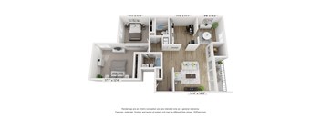 a floor plan of a 1 bedroom floor plan