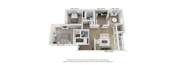 a 1 bedroom floor plan  sierra  2100 sq ft