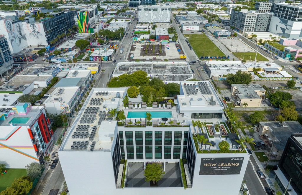 Aerial view of the city at WYND 27 & WYND 28, Miami, FL, 33127
