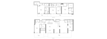 E1 Floor Plan at The Hamilton Apartments, Miami, Florida