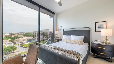 Master Bedroom at Eastline Residences Apartments, Texas