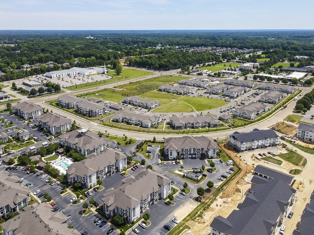 Aerial View at The Villas at Germantown, Memphis, 38125