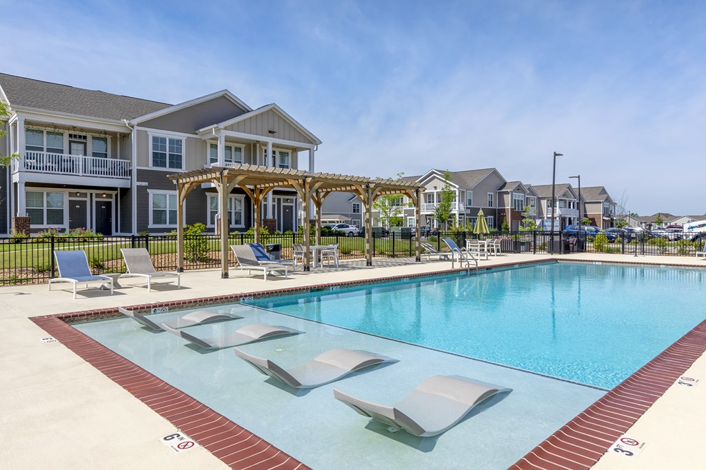 Pool With Sundecks at The Villas at Germantown, Memphis, Tennessee