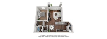1BR 1BA (824 SF)