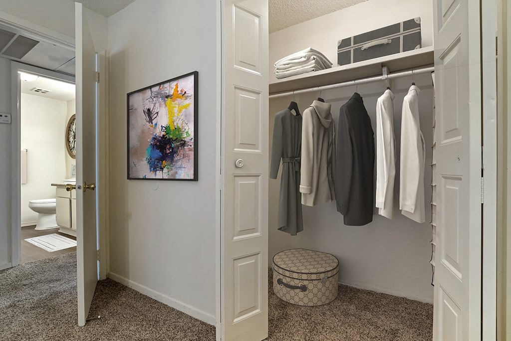 Walk-In Closet at Lakeshore Landing Apartments, Ridgeland, MS