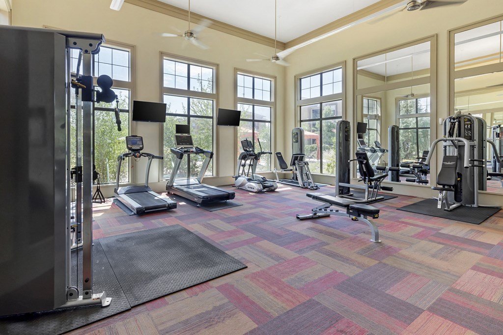 Fitness Center With Updated Equipment at Mansfield on the Green, Milwaukie, TX, Texas, 76063