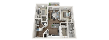 A1_2 Floorplan at Midtown Row Apartments, Montgomery