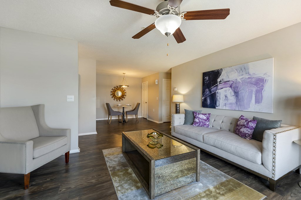 Living Room at North Creek, Southaven, MS, 38671