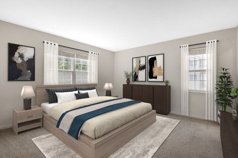 Spacious Bedroom at The Apartments at Owings Run, Owings Mills, Maryland