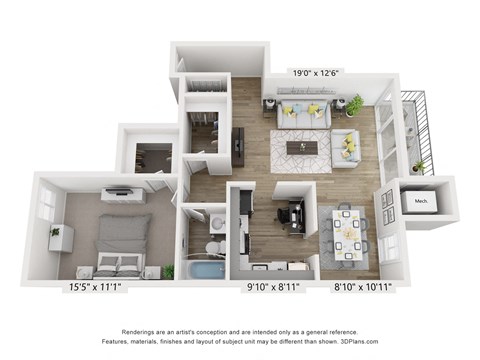 A5 Floor Plan at Copper and Quarry Village, Maryland