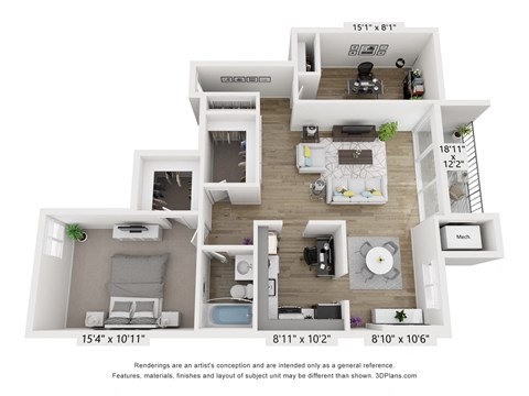 A8 Floor Plan at Copper and Quarry Village, Pikesville
