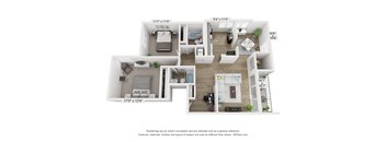 a floor plan of a 1 bedroom floor plan
