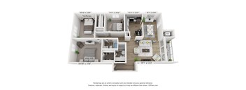 the outlook floor plan  studio  379 sq ft
