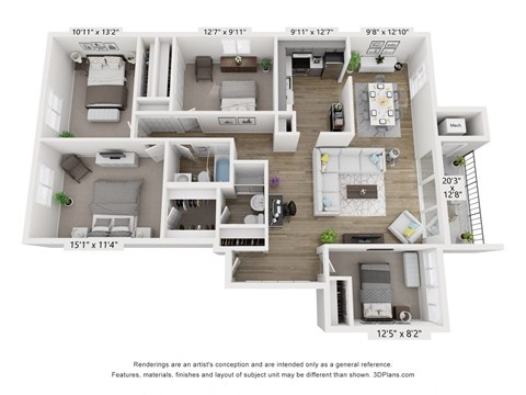 C4 Floor Plan at Copper and Quarry Village, Maryland