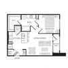 1BR 1BA (712 SF)