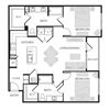 2BR 2BA (B2 - 1102 SF)