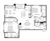 1BR 1BA (1458 SF)
