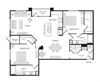 2BR 2BA (1420 SF)