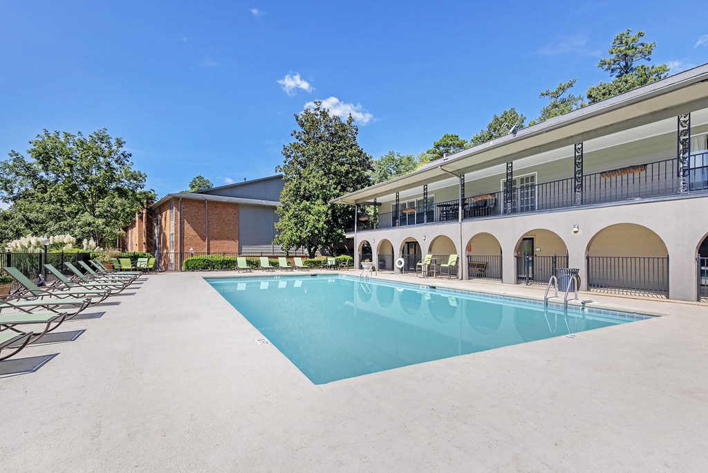 the swimming pool at our apartments
