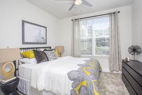 Bedroom with cozy bed at Robley Place, Lafayette, Louisiana