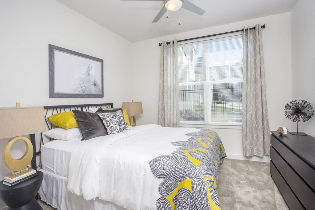 Bedroom with cozy bed Bedroom with cozy bed at Robley Place, Lafayette, Louisiana