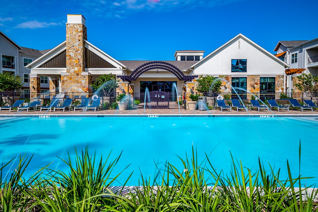 Blue cool pool at Stone Loch Apartments,Texas 77375