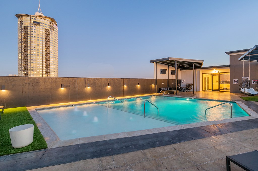 Cool Blue Swimming Pool at The Cosmopolitan, Tulsa, OK, Oklahoma , 74119