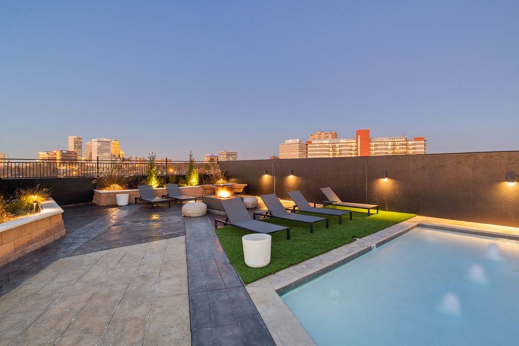 Pool Side Relaxing Area at The Cosmopolitan, Oklahoma , 74119