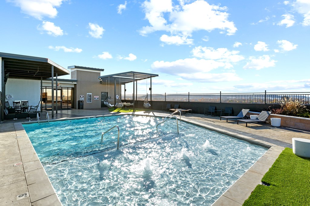 Sparkling Swimming Pool at The Cosmopolitan, Tulsa, 74119