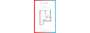 W28 - 1BR 1BA_534 SF at WYND 27 & WYND 28, Miami, FL, 33127