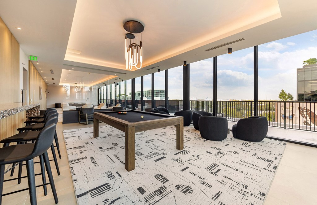 Pool Table In Game Room at WYND 27 & WYND 28, Miami, FL, Florida