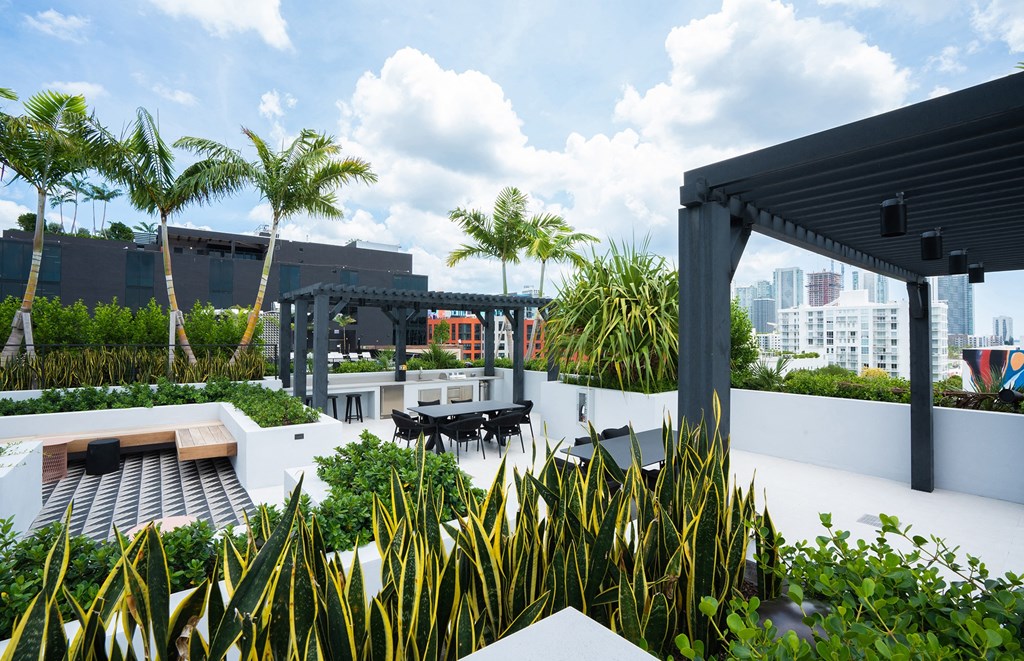 Rooftop Terrace Seating at WYND 27 & WYND 28, Miami, FL, 33127