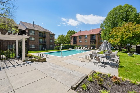 Swimming Pool t The Greens at Columbia Apartments in Columbia, MD