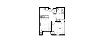 a black and white floor plan of a house
