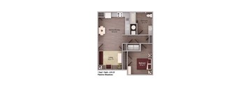 the 1190 floor plan  studio  503 sq ft