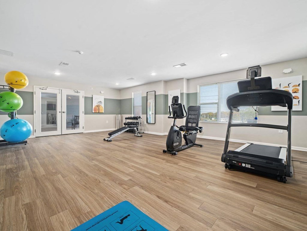 the gym at the apartments for rent