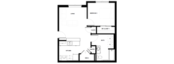a floor plan of a home with a small footprint