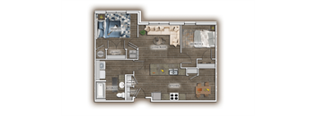 a floor plan of a house with a wooden