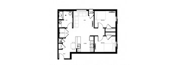 a black and white floor plan of a house