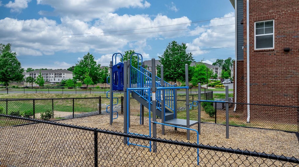 the preserve at ballantyne commons playground with blue slide