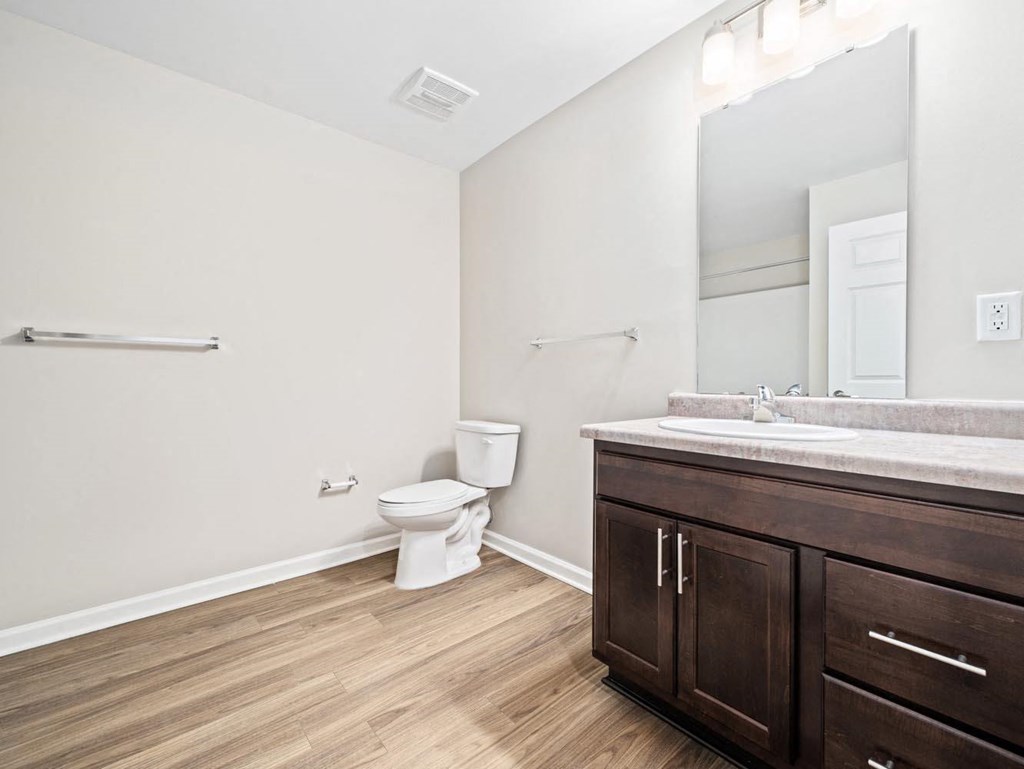 a bathroom with a toilet and a sink and a mirror