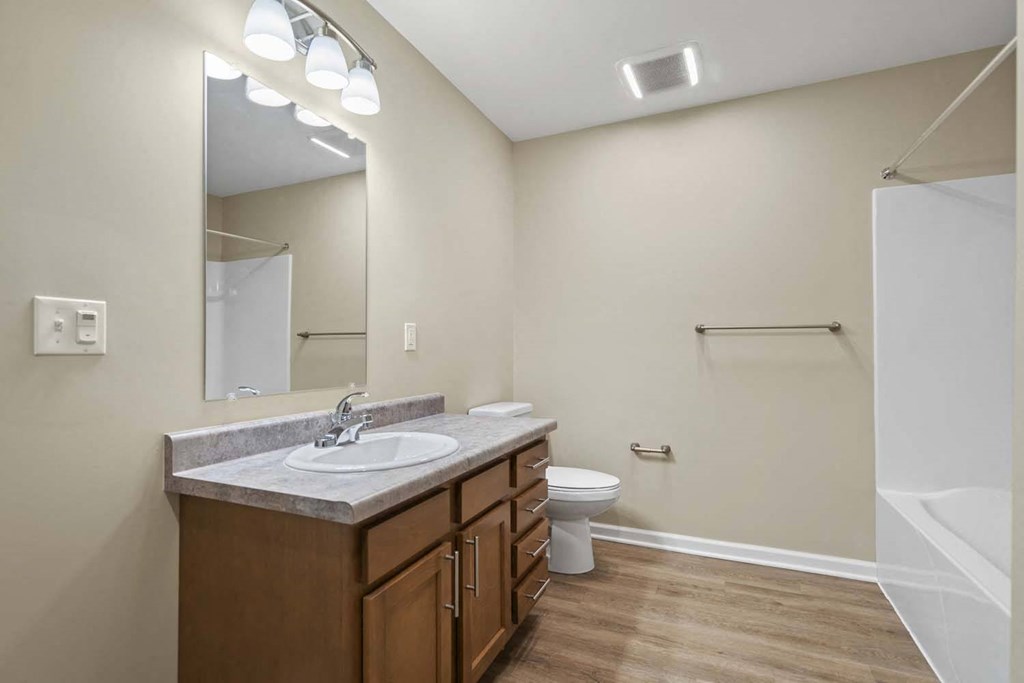 a bathroom with a sink and a toilet