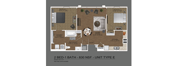 2 Bedrooms