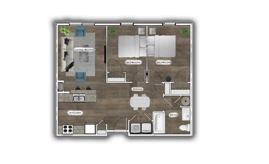 2 Bedroom Unit