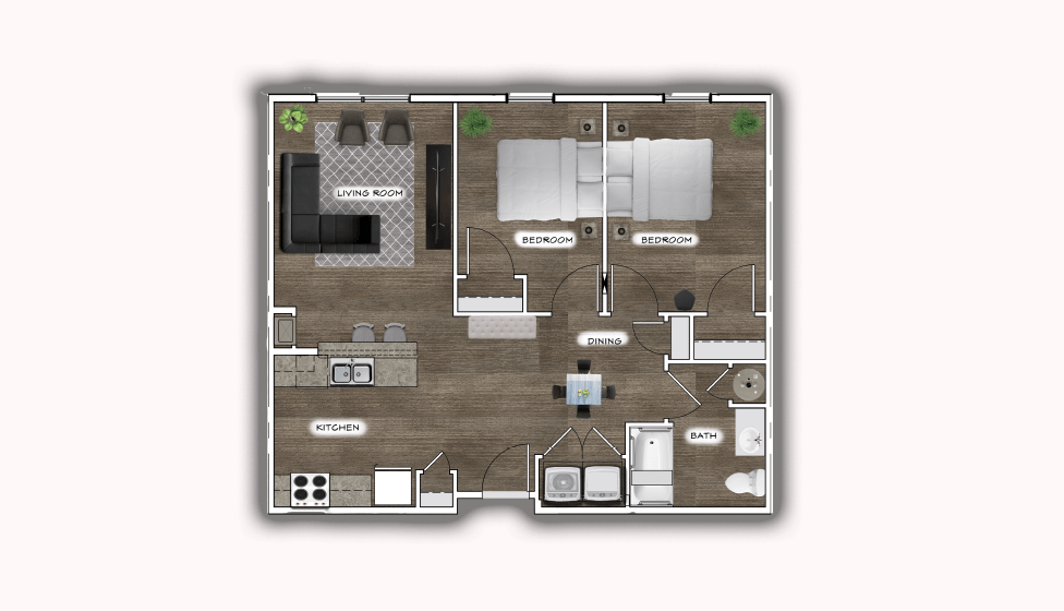 2 Bedroom Accessible Unit