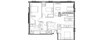 a blueprint of a floor plan of a house